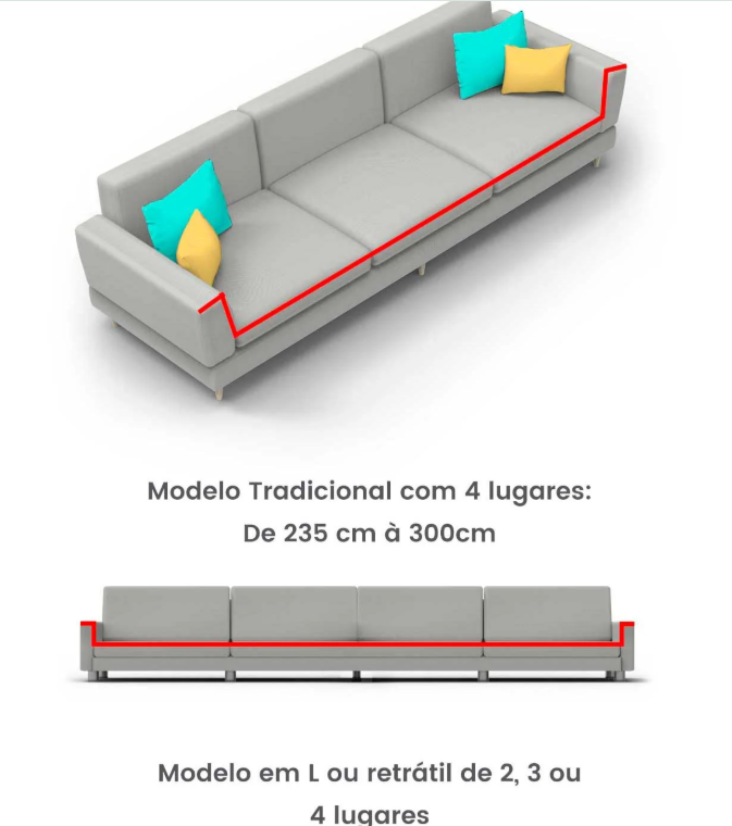 Capa de Sofá Ajustável Jacquard Resistente Impermeável - HiperMax