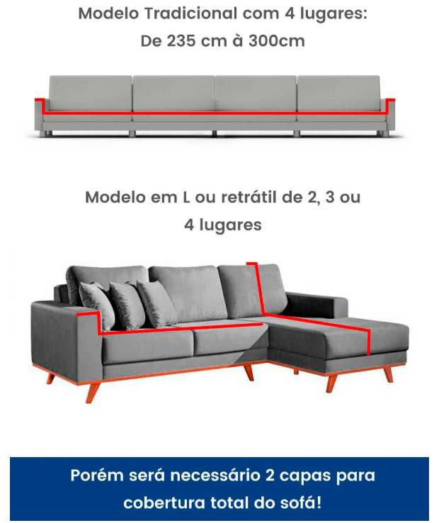 Capa de Sofá Ajustável Jacquard Resistente Impermeável - HiperMax