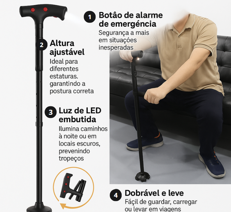 Muleta Super Multifuncional - Easy Helper