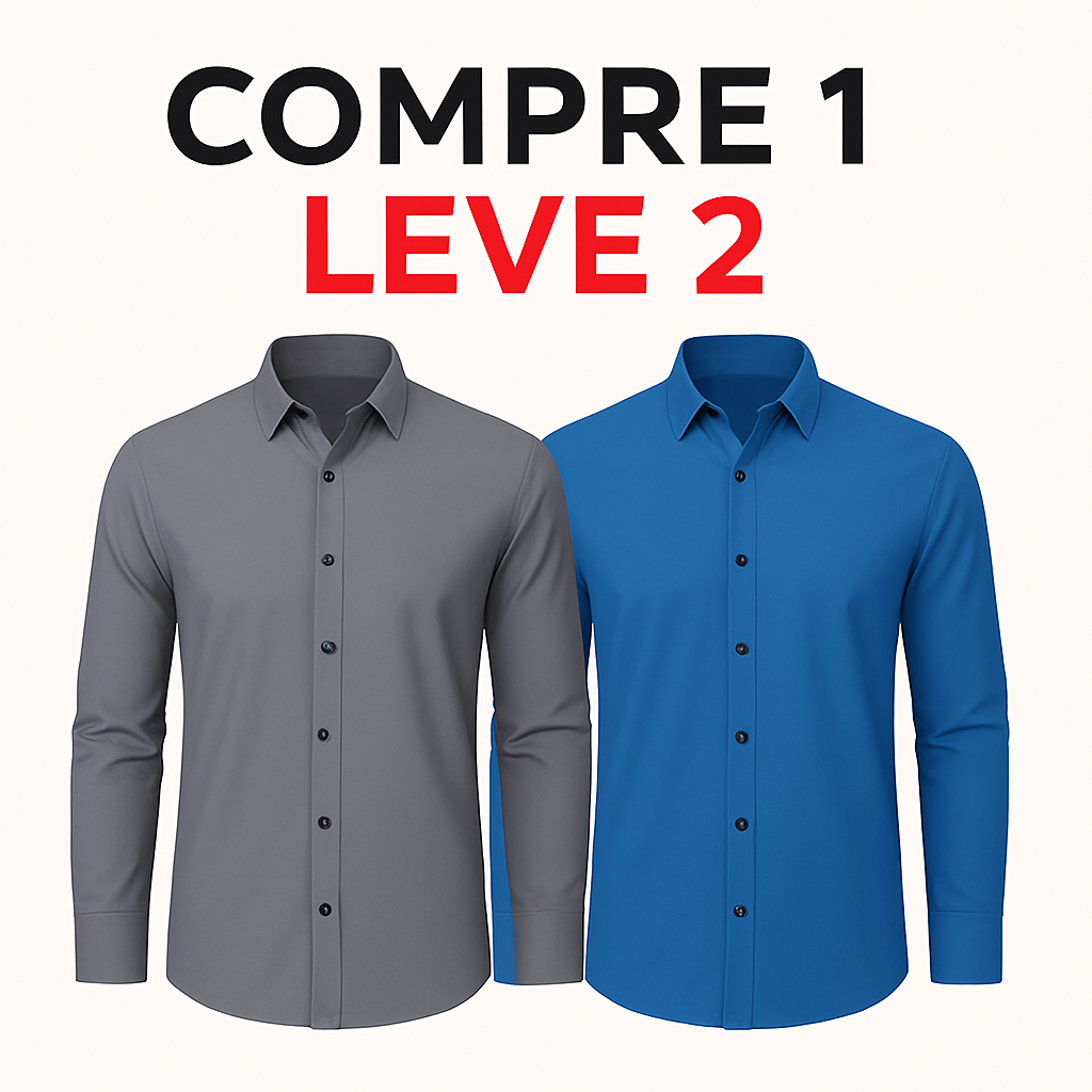 Camisa Anti Amassado - Ultra Stretch [COMPRE 1 & LEVE 2]