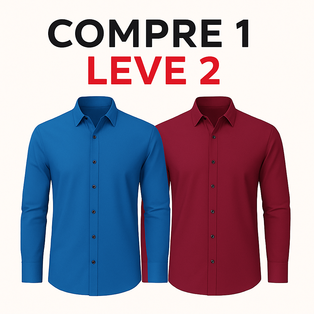 Camisa Anti Amassado - Ultra Stretch [COMPRE 1 & LEVE 2]