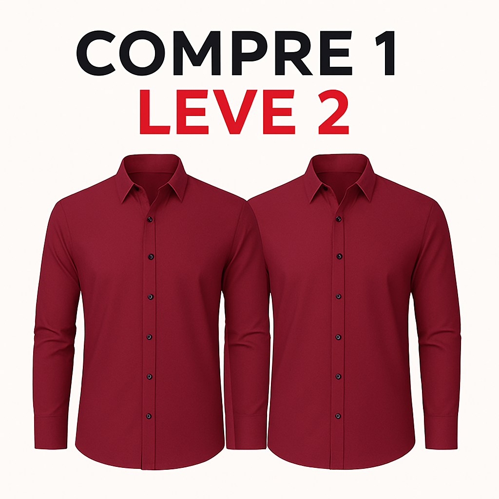 Camisa Anti Amassado - Ultra Stretch [COMPRE 1 & LEVE 2]