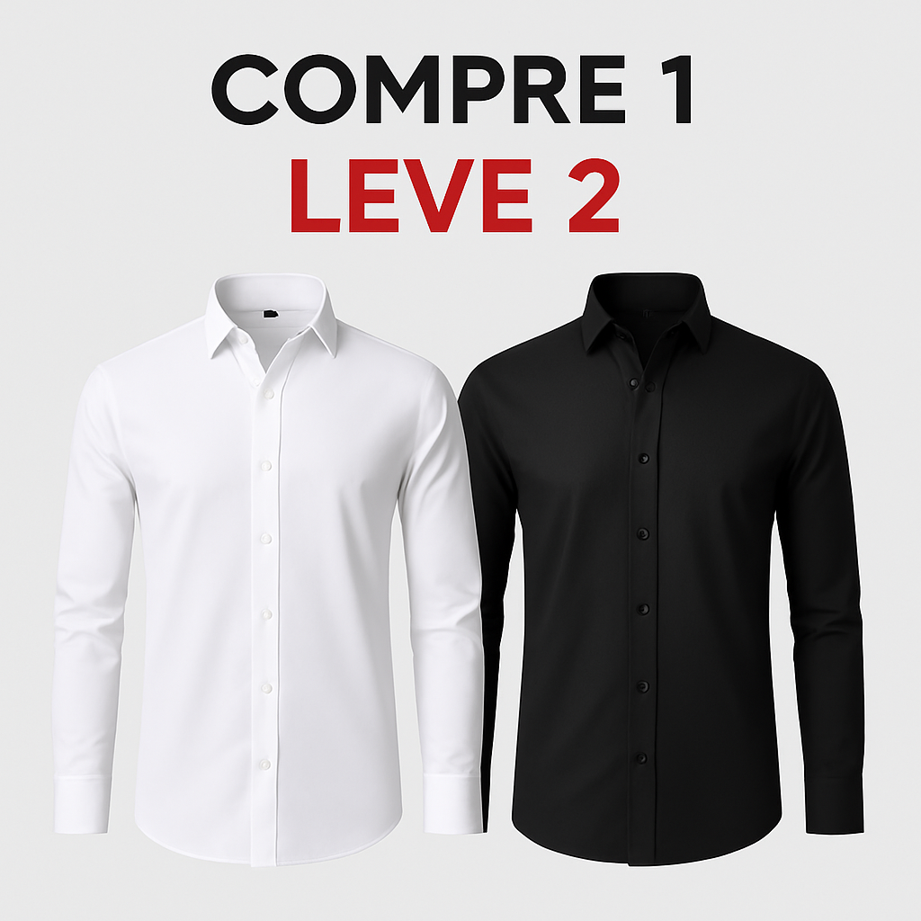 Camisa Anti Amassado - Ultra Stretch [COMPRE 1 & LEVE 2]
