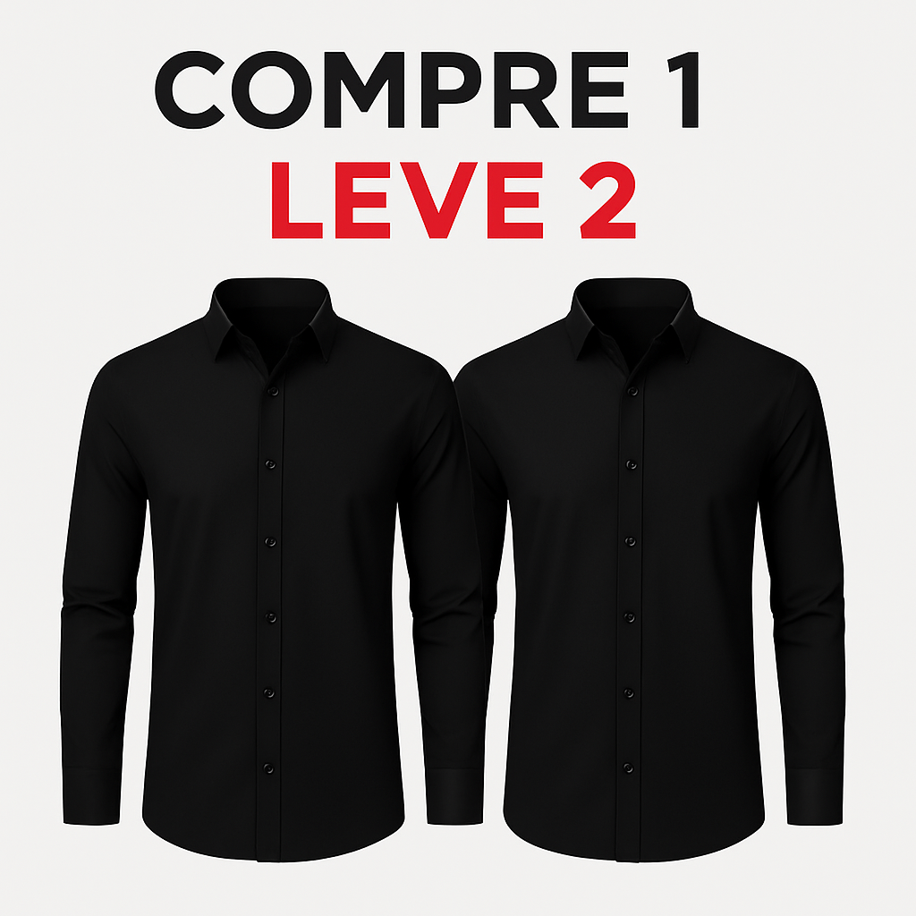 Camisa Anti Amassado - Ultra Stretch [COMPRE 1 & LEVE 2]