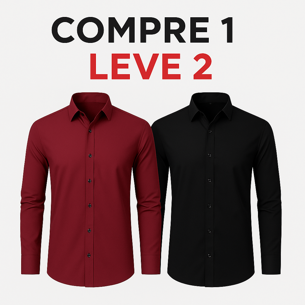 Camisa Anti Amassado - Ultra Stretch [COMPRE 1 & LEVE 2]