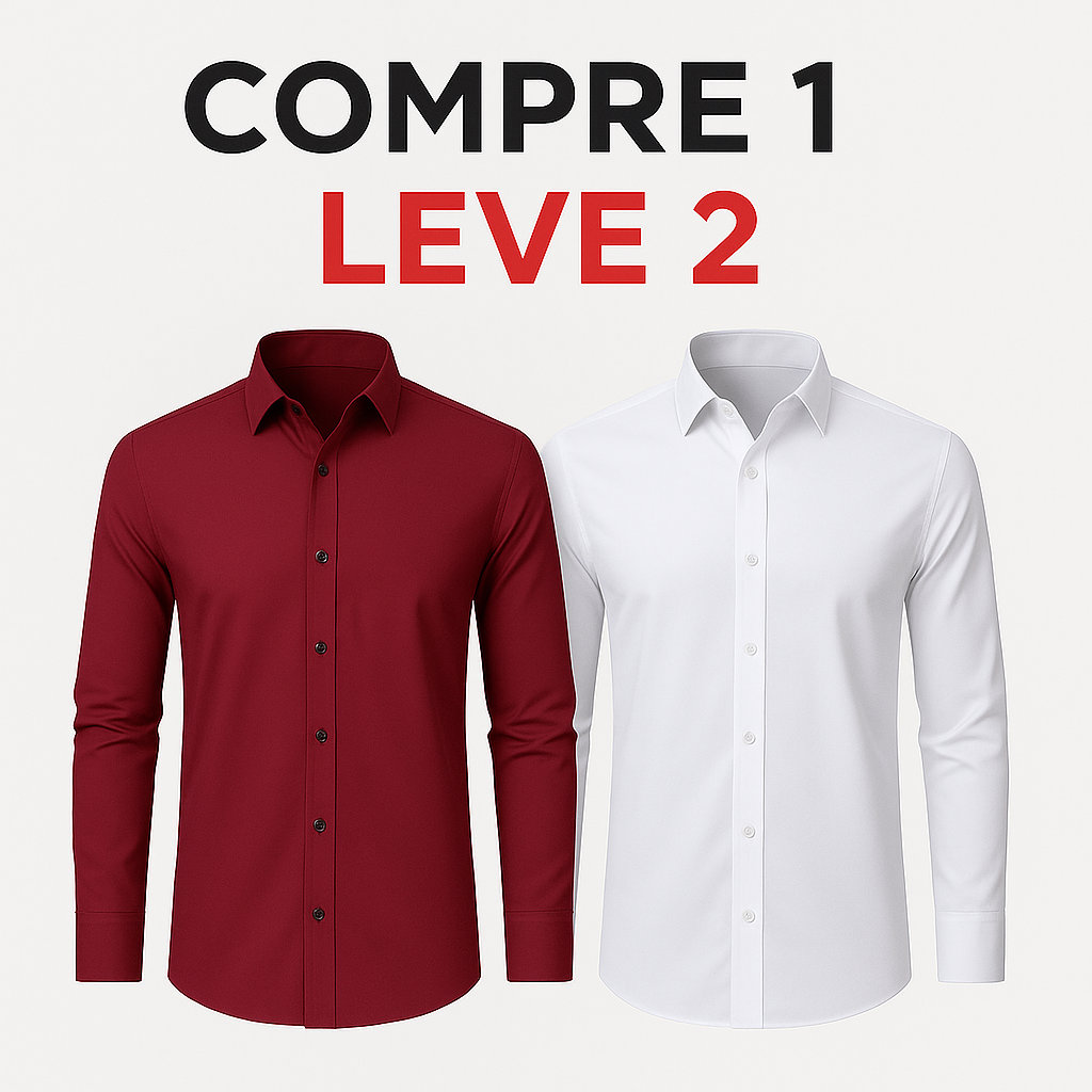 Camisa Anti Amassado - Ultra Stretch [COMPRE 1 & LEVE 2]
