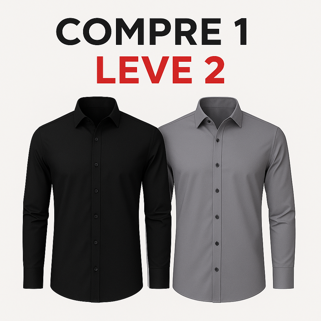 Camisa Anti Amassado - Ultra Stretch [COMPRE 1 & LEVE 2]