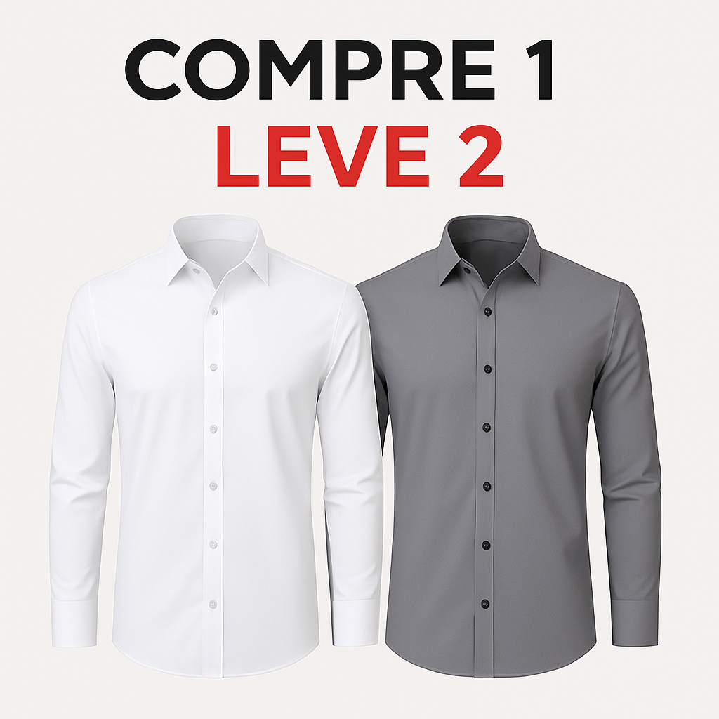 Camisa Anti Amassado - Ultra Stretch [COMPRE 1 & LEVE 2]
